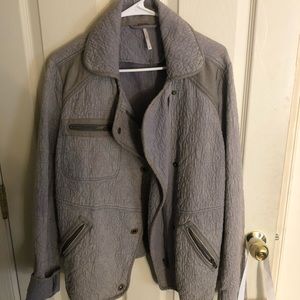 Free People Oversized blue/grey jacket